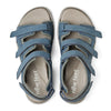 NEW FEET blå nubuck sandal med svangstøtte,