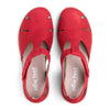 NEW FEET rød sandal, lukketi tåen og velcro,