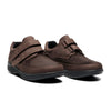 NEW FEET brun nubuck med stretch og velcro,