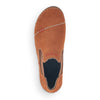 RIEKER brun kort støvle med bred elastik,