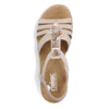 RIEKER beige sandal med flotte detaljer,