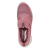 SKECHERS rosa sneaker med stik i og elastik,