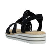 Rieker V0646-00 Sort – Komfortabel Damesandal