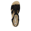 Rieker V0646-00 Sort – Komfortabel Damesandal
