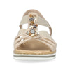 Rieker V0649-62 Beige – Komfortabel Damesandal