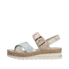 Rieker V7951-90 Metallic – Komfortabel Damesandal