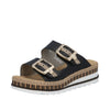 Rieker V7955-00 Sort – Komfortabel Damesandal