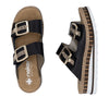 Rieker V7955-00 Sort – Komfortabel Damesandal