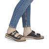 Rieker V7955-00 Sort – Komfortabel Damesandal