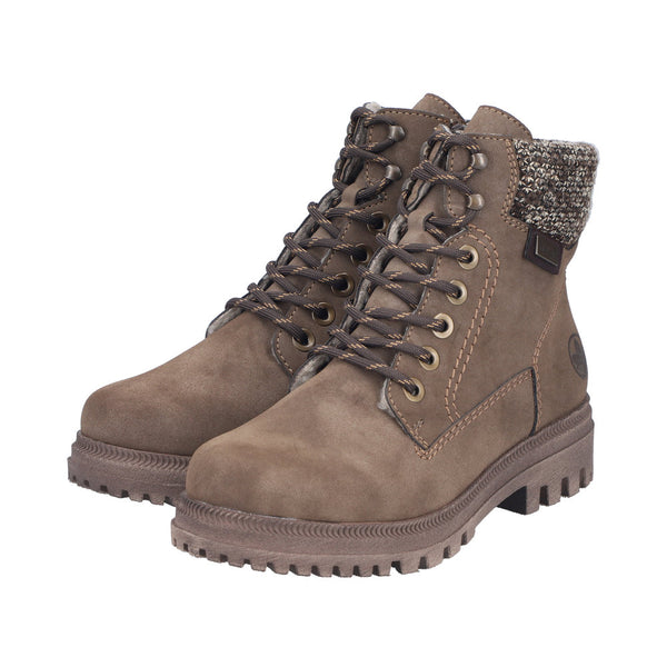 Rieker Damestøvle Brun med TEX-membran – Y7621-25