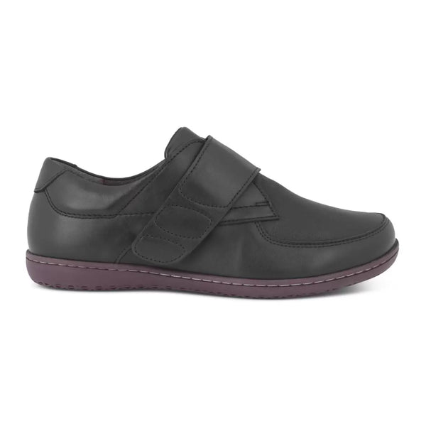 New Feet 172-40-210 dame sko i blødt skind – velcrorem og udtagelig indlægssål
