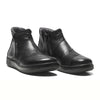 NEW FEET sort skind støvle med 2 lynlås,